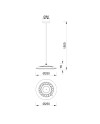 ***OFER/DES***  SLIM * LÁMPARA LED 25 CM - 4000K - NEGRO